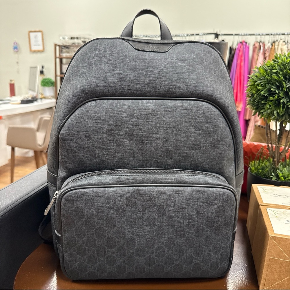 Gucci Charcoal Backpack for Men